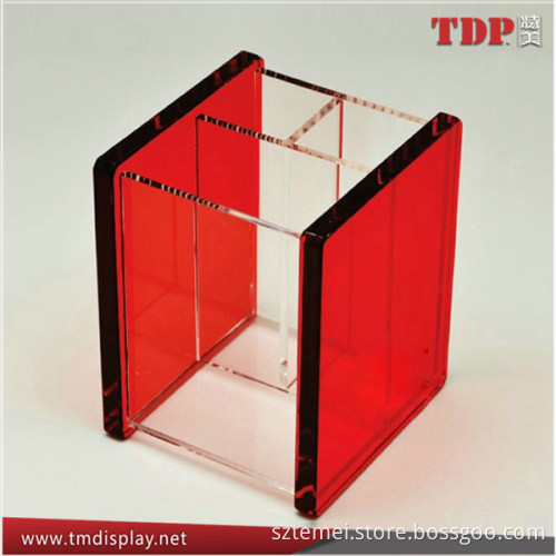 aesthetic acrylic office pen display holder stand